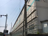 音羽蒲郡工場改修工場 外部足場組立