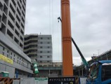 ダイアパレス桑名一番街新築工事 地下部支保工足場組