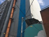 ダイアパレス桑名一番街新築工事 北棟外部足場解体