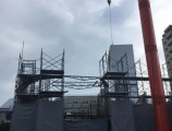 昭和区緑町PJ建設工事　2F躯体外部足場組立